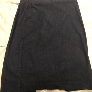 Loft denim pencil skirt
